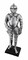 Silver Finish Medieval Knight In Armor Statue Figure Armour